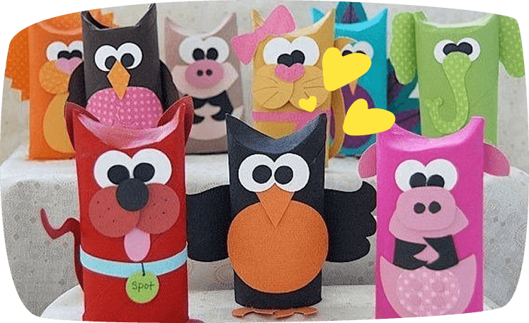 Trabalhos manuais com rolos de cartão: 10 ideias