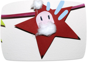 Estrela com Papai Noel